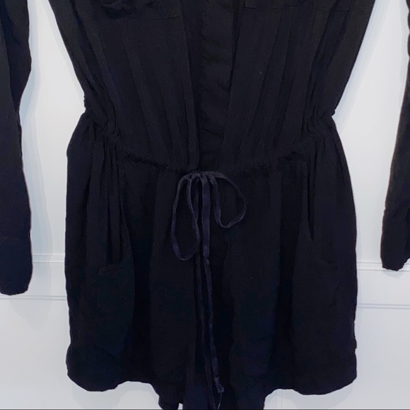 Enzo Costa | Romper Drawstring Chest Pockets Black - Picture 9 of 16
